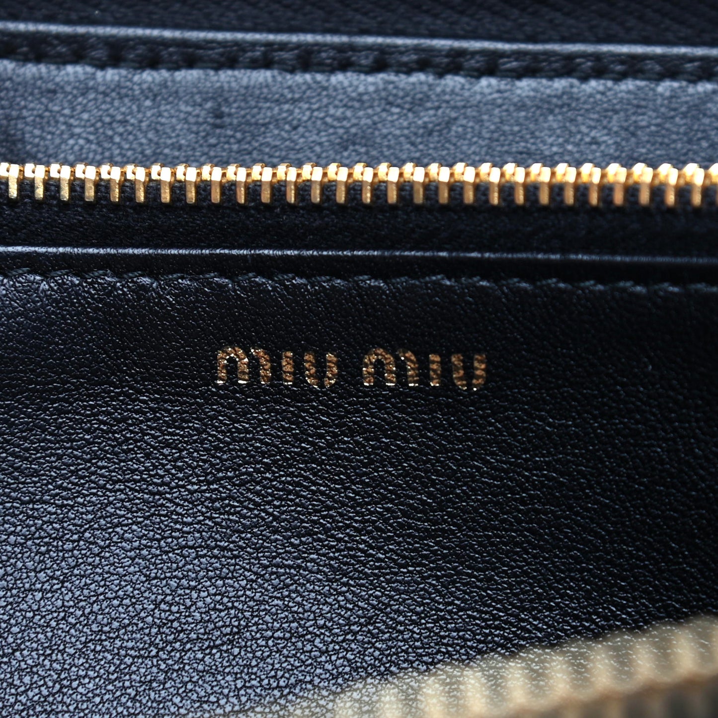 Matelasse Zip Around Wallet Black