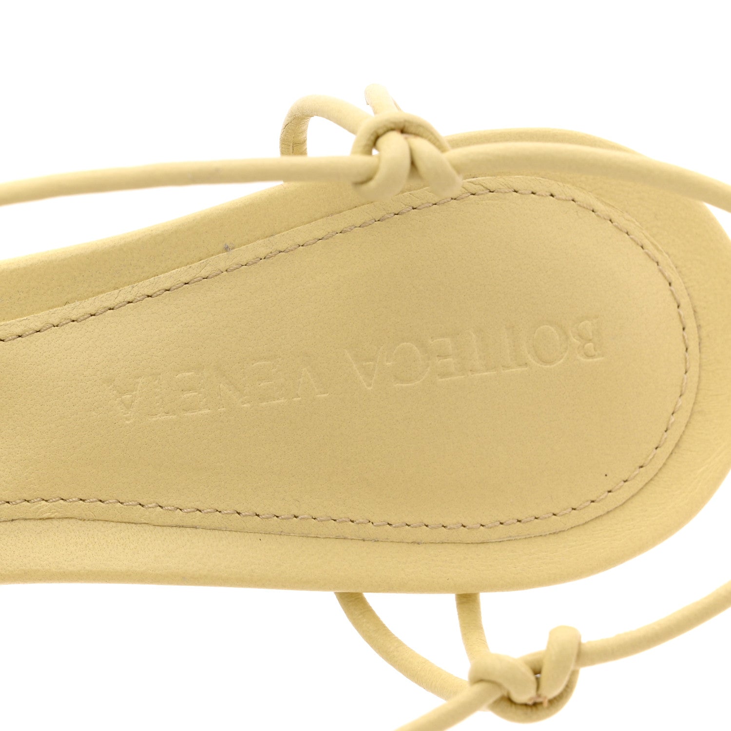 Bottega Veneta Nappa Dot Ankle Tie Sandals 35 Moon Beam 8 of 9