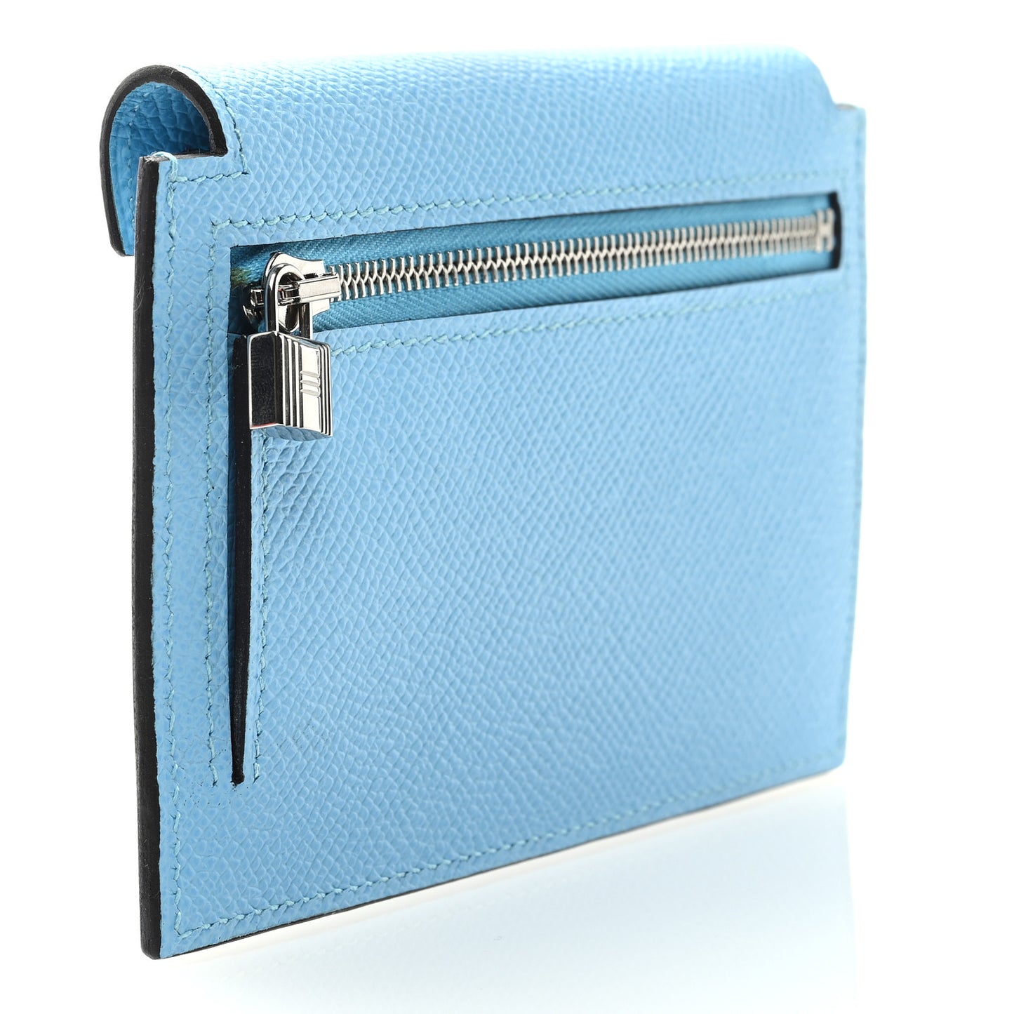 Epsom Kelly Pocket Compact Wallet Celeste