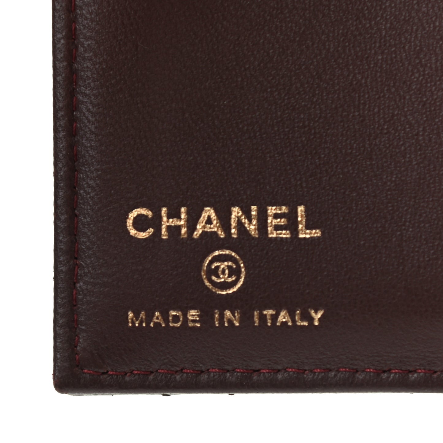 Lambskin Quilted Card Holder Wallet Black