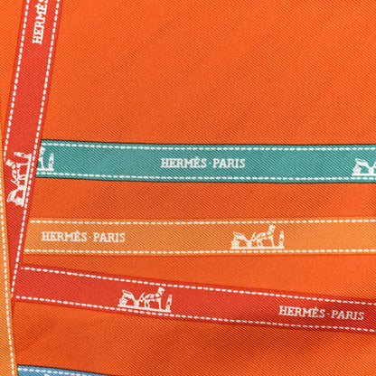 Hermes Silk Bolduc Pocket Square Scarf 2 of 5