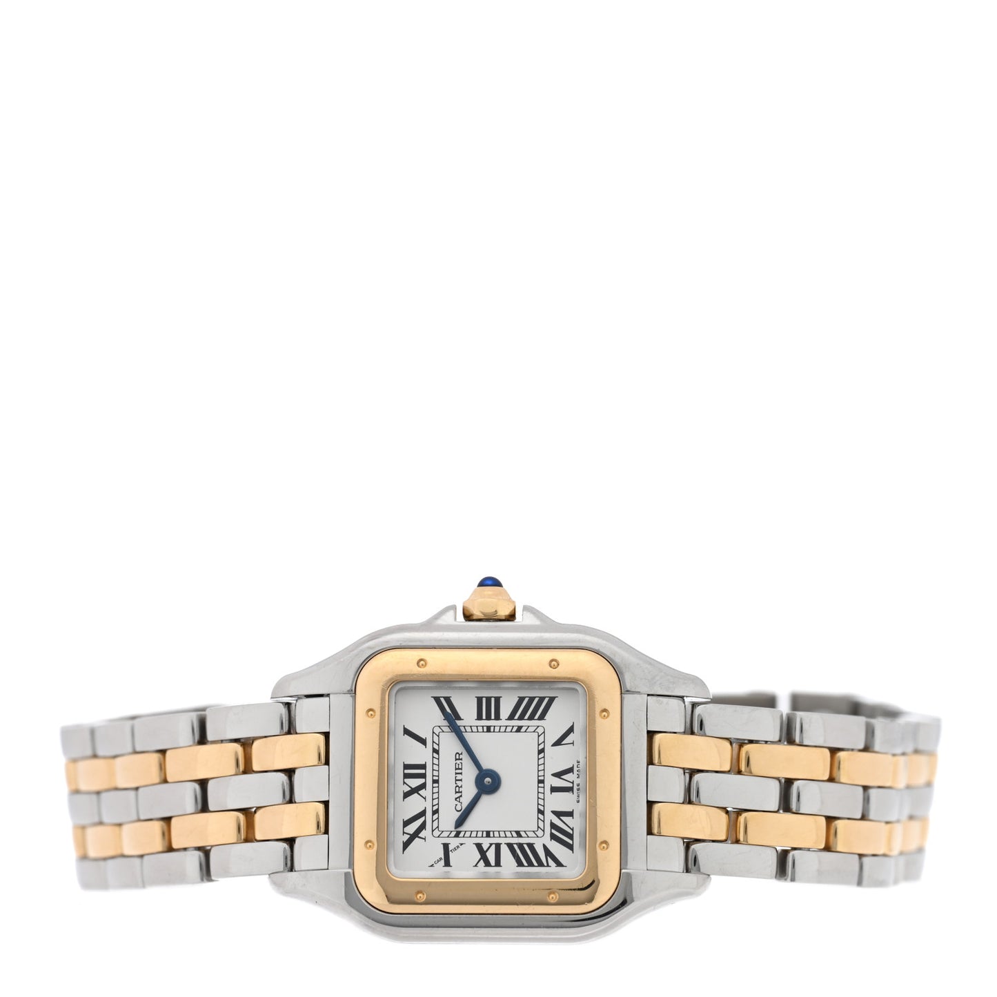 Stainless Steel 18K Yellow Gold 22mm Panthere Quartz Watch