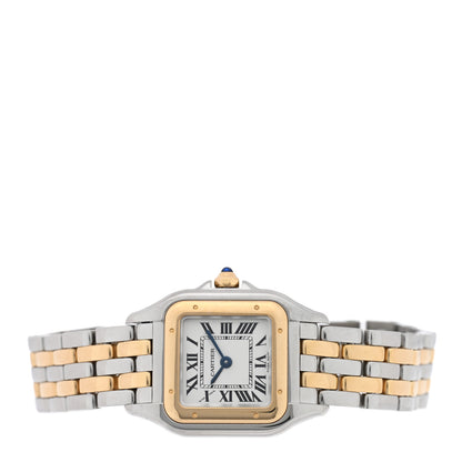 Cartier Stainless Steel 18K Yellow Gold 22mm Panthere Quartz Watch 2 of 5