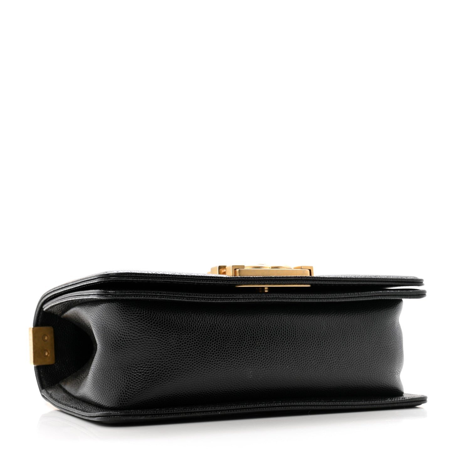 Caviar Quilted Small Boy Flap Black