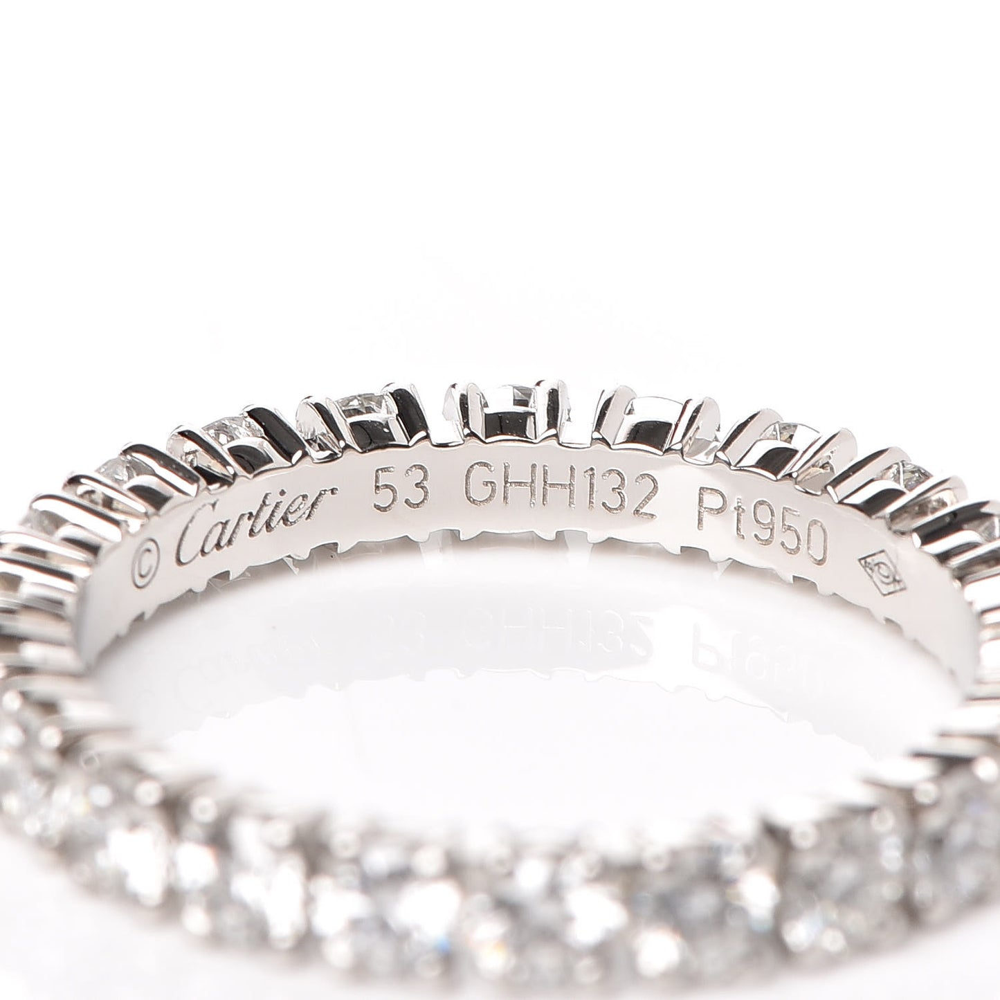 Platinum Diamond 1.32ct Destinee Wedding Band Ring 53 6.5