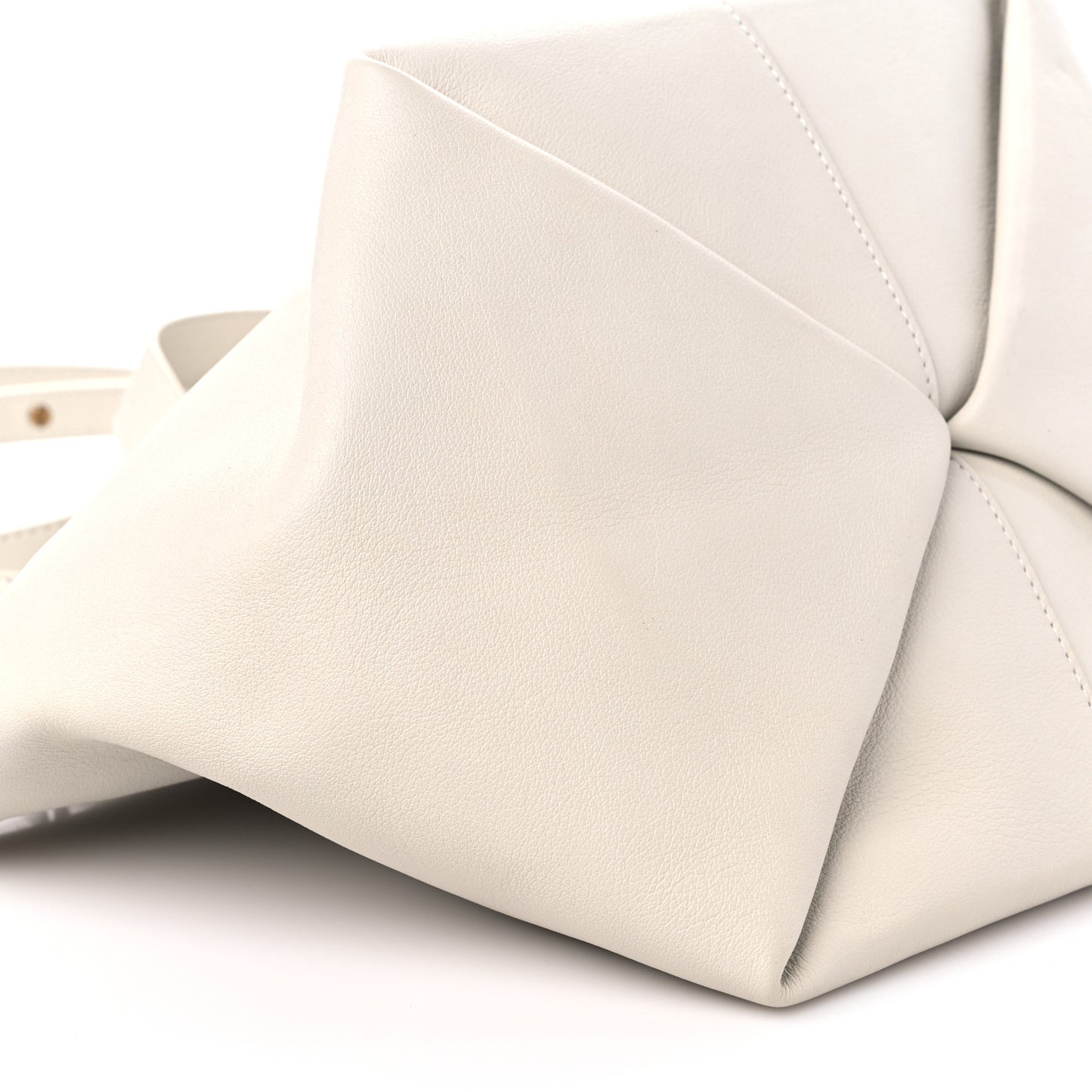 Calfskin Mini Tulipano Bag Bianca