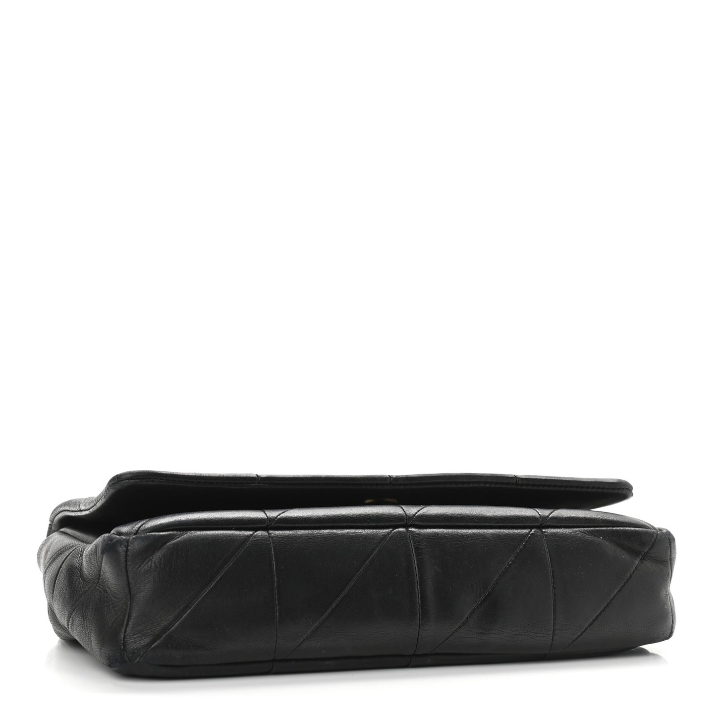 Lambskin Patchwork Monogram Medium Jamie Black