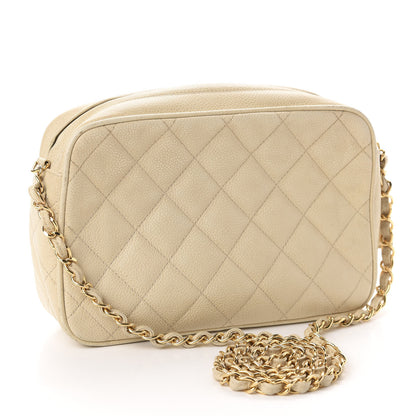 Chanel Caviar Quilted Camera Case Beige Clair 3 of 16
