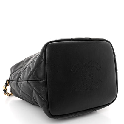 Chanel Lambskin Quilted Small Perfect Meeting Hobo Black 4 of 10