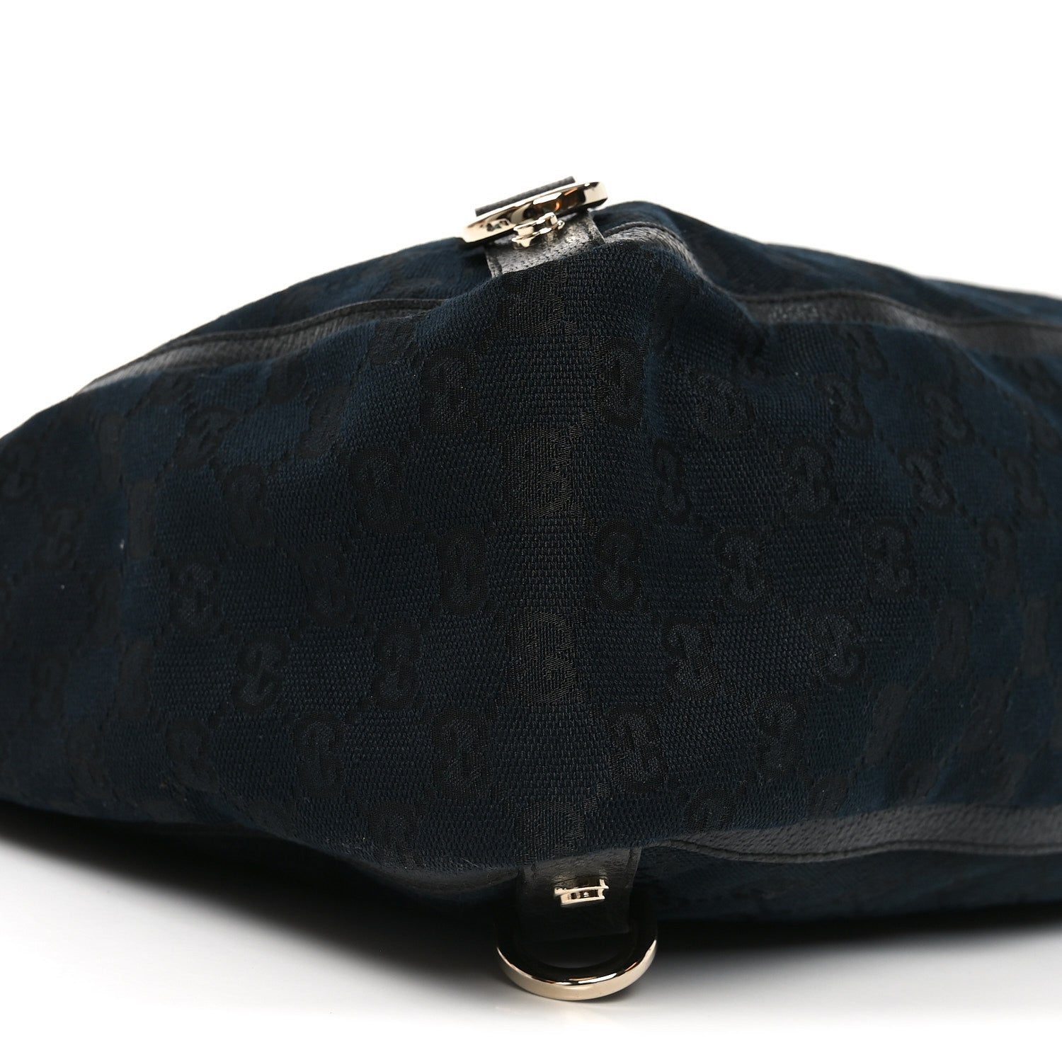 Gucci Monogram Large Abbey Tote Navy Black 8 of 9