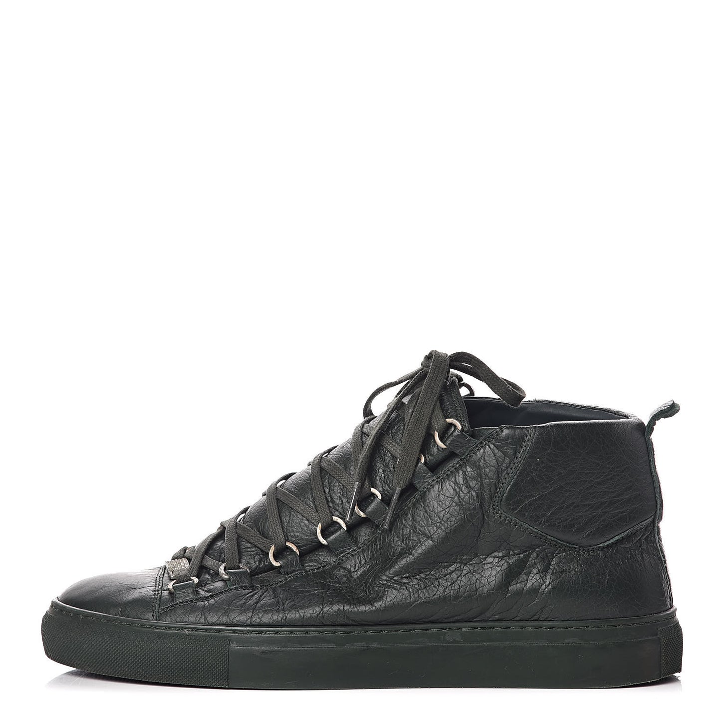 Chevre Hamilton Mens High Top Sneakers 42 Vert