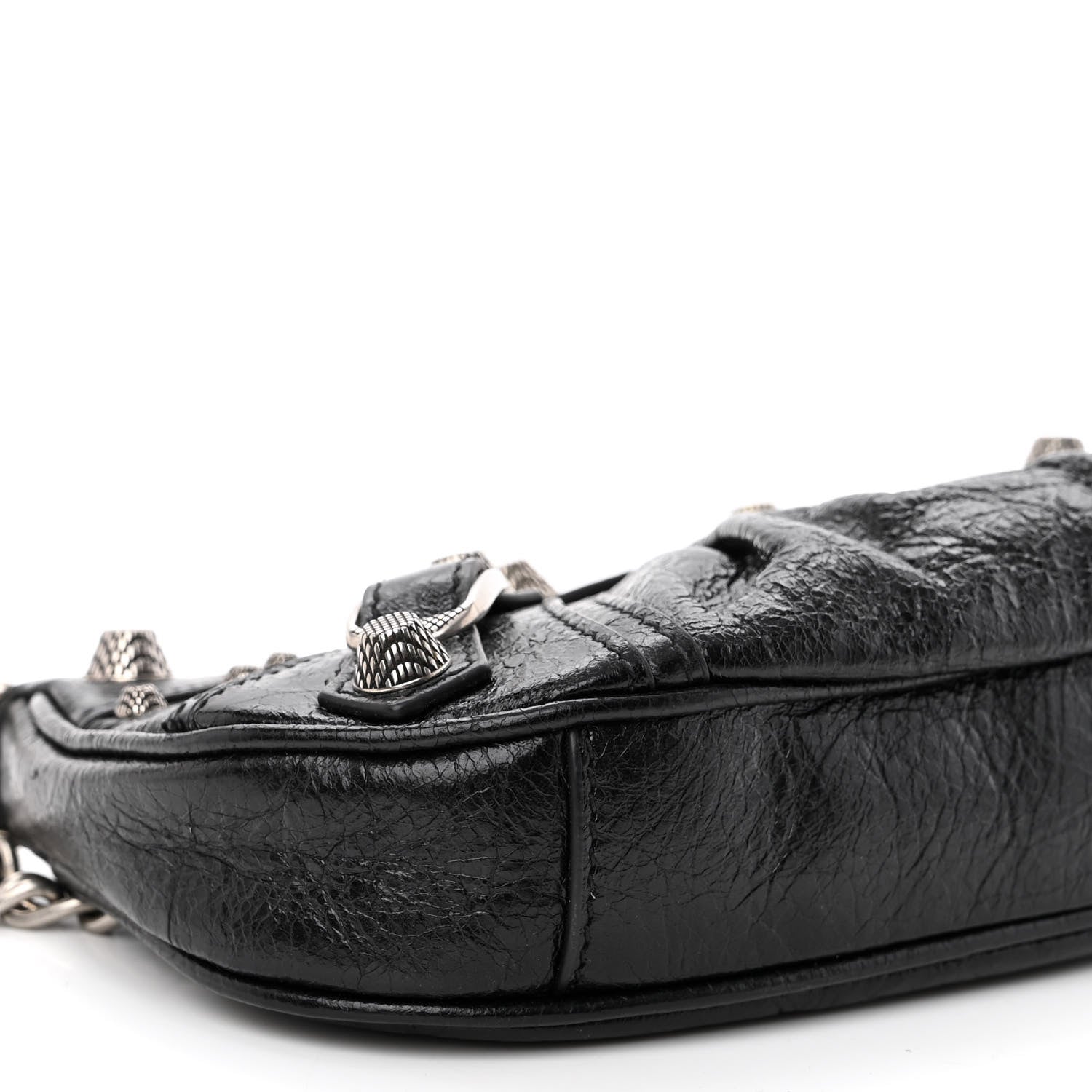 Balenciaga Agneau Arena Le Cagole Mini Purse With Chain Black 8 of 9
