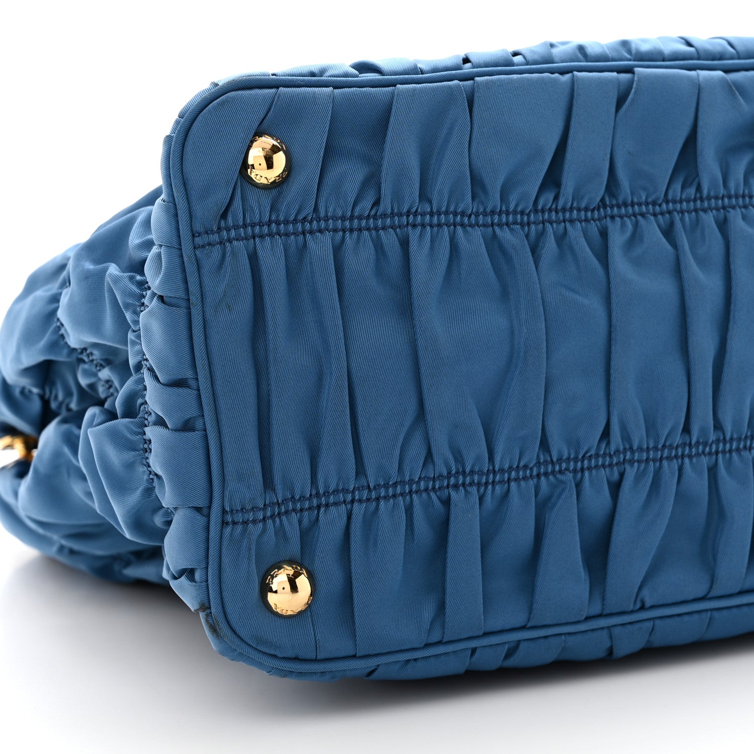 Prada Tessuto Nylon Gaufre Tote Cobalto 9 of 14