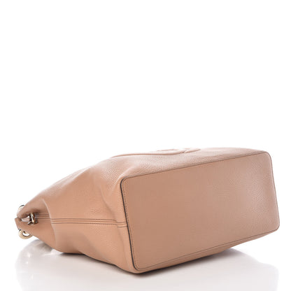 Gucci Pebbled Calfskin Large Soho Hobo Camelia 5 of 9
