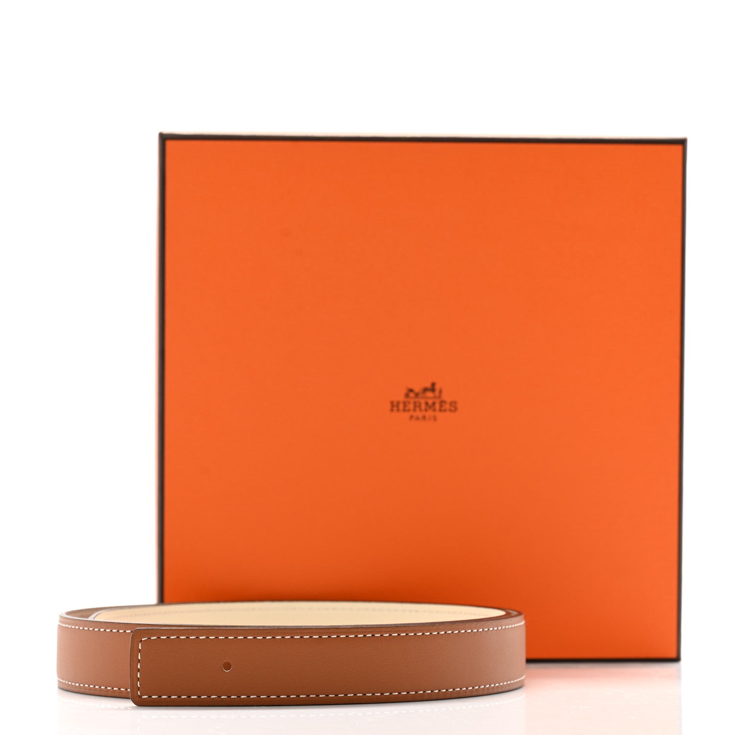 Hermes Swift Epsom 24mm Belt Strap 75 30 Craie Gold 6 of 6