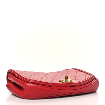 Chanel Calfskin Quilted Small Underline Flap Red 4 of 10