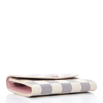 Louis Vuitton Damier Azur Rosalie Coin Purse Rose Ballerine 4 of 8