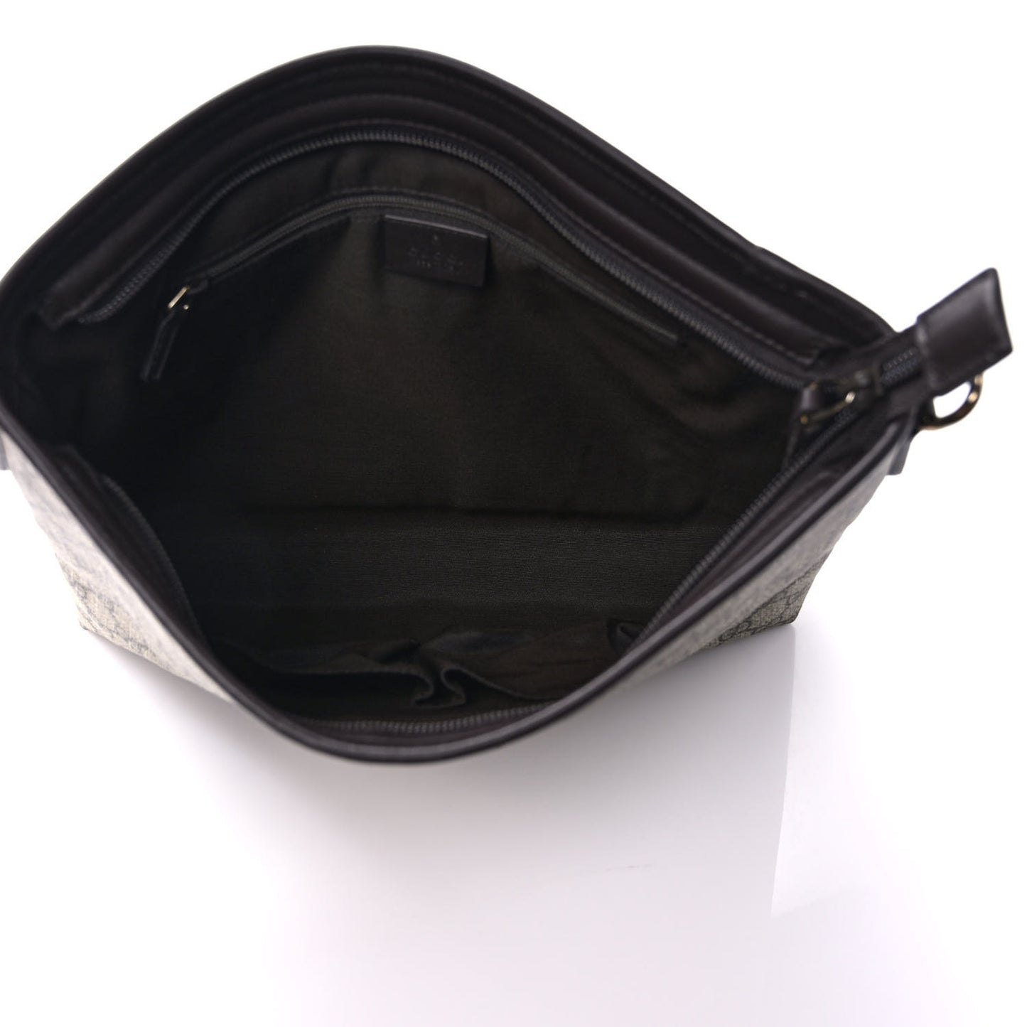 GG Plus Monogram Medium Flat Messenger Bag Dark Brown