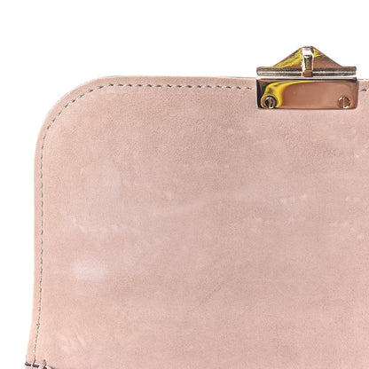 Valentino Garavani Vitello Sequin Embellished Small Glam Lock Rockstud Flap Poudre 10 of 11