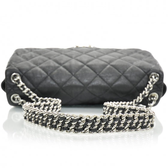 Chanel Lambskin Chain Around Maxi Flap Bag Black 6 of 11