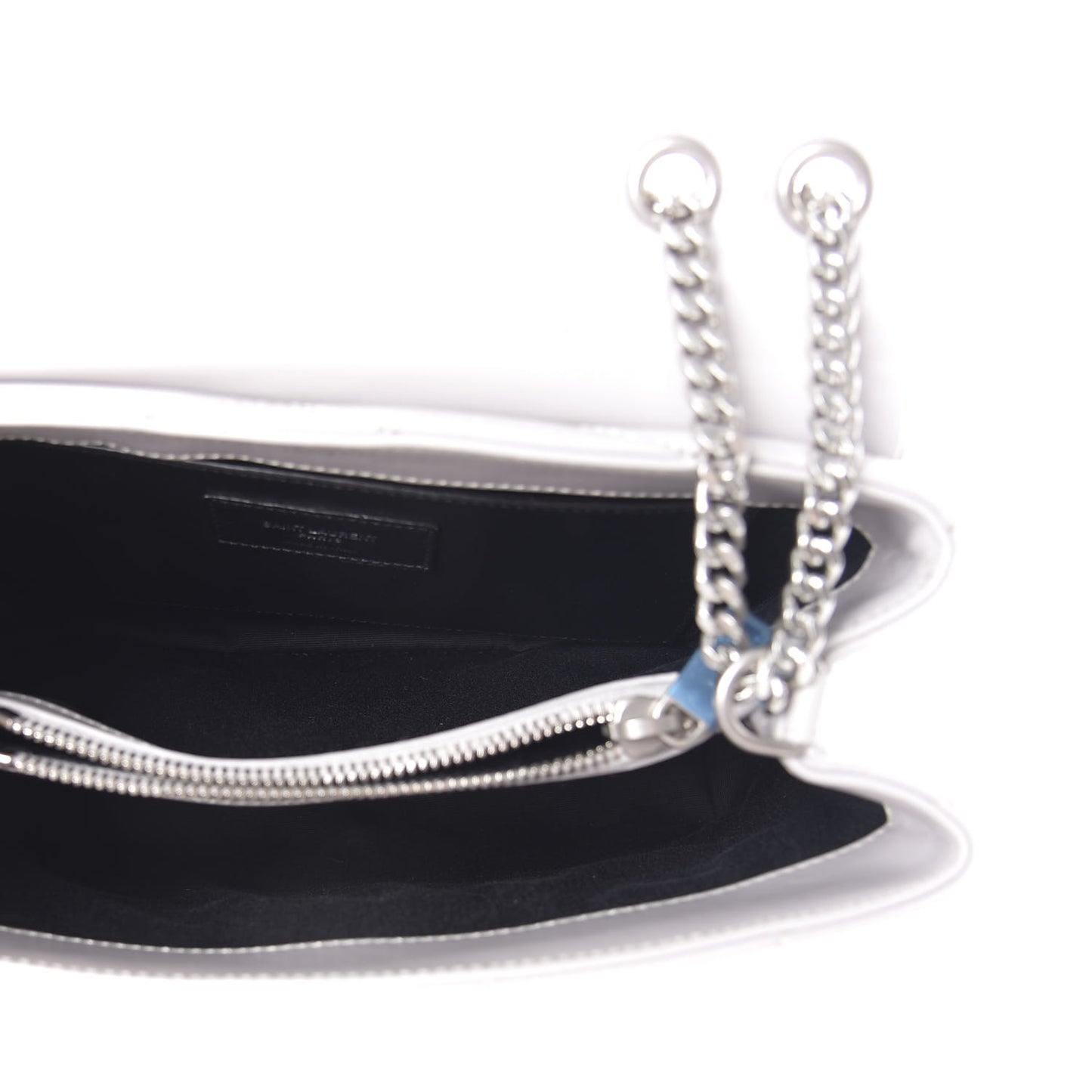Calfskin Y Quilted Monogram Small Loulou Chain Satchel Granite