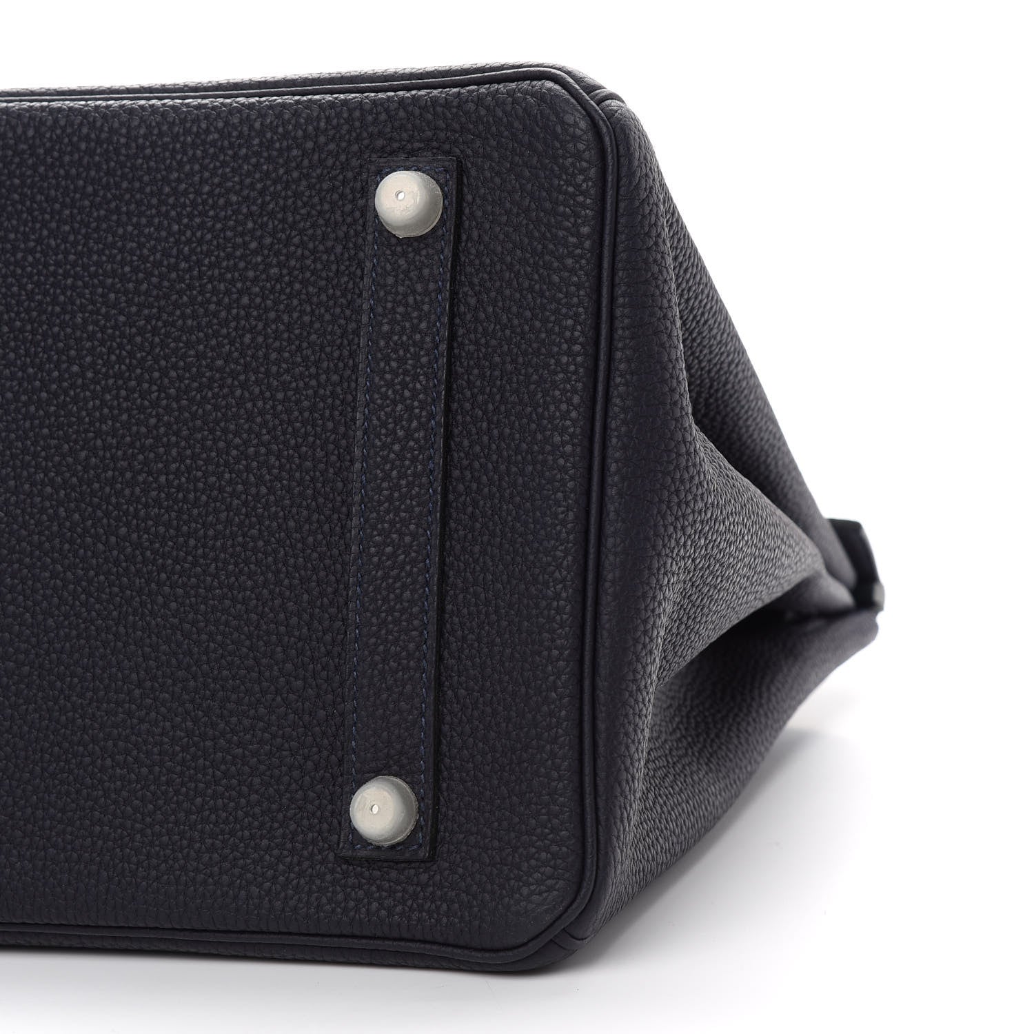 Hermes Togo Swift Officier Birkin 35 Bleu Nuit Vert Cypress 12 of 12