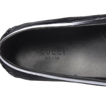 Gucci Suede Womens Horsebit Driver Loafers 38 Black 7 of 10