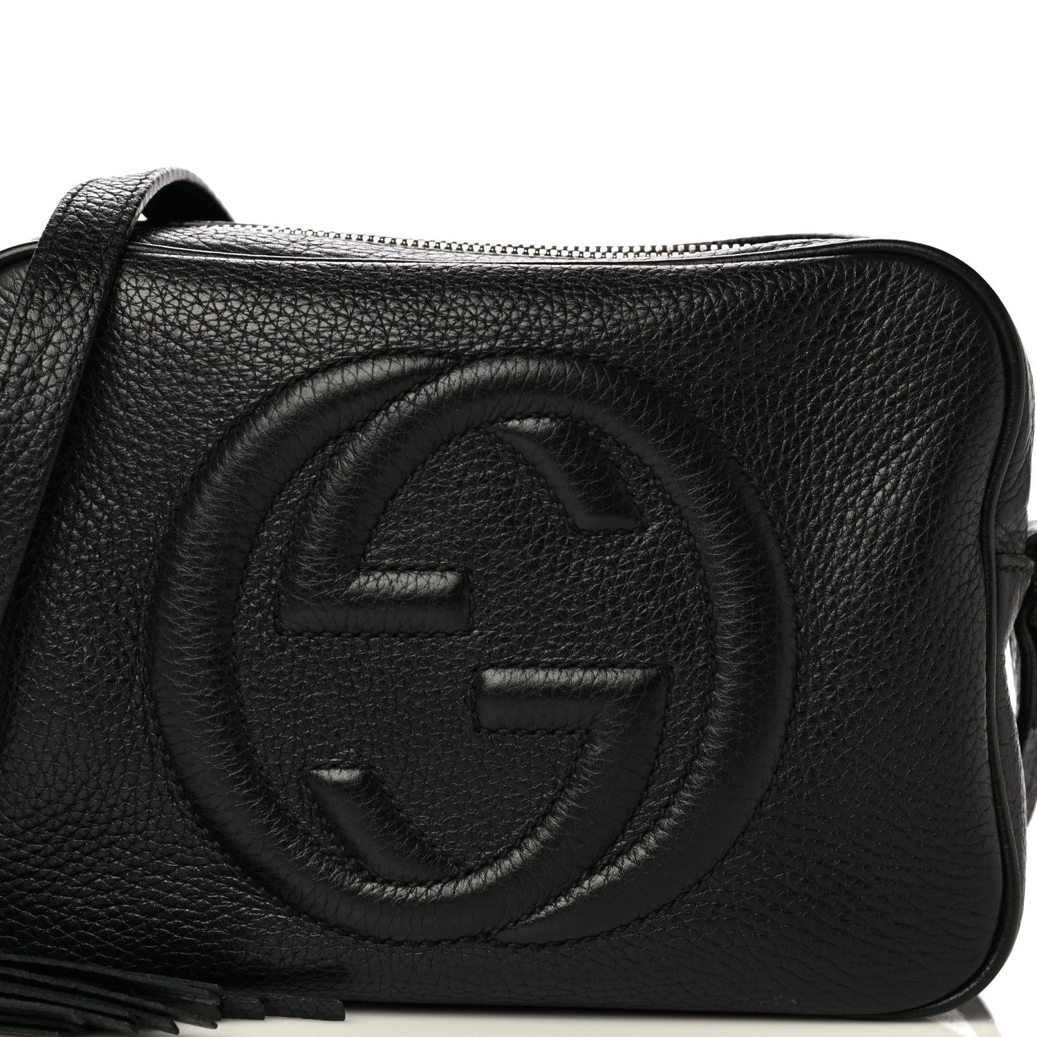 Gucci Pebbled Calfskin Small Soho Disco Bag Black 8 of 10