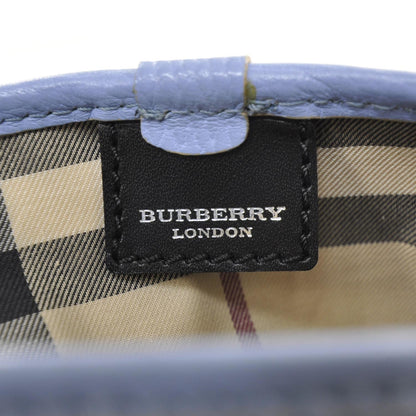 Burberry Pebbled Leather Small Satchel Blue 7 of 8
