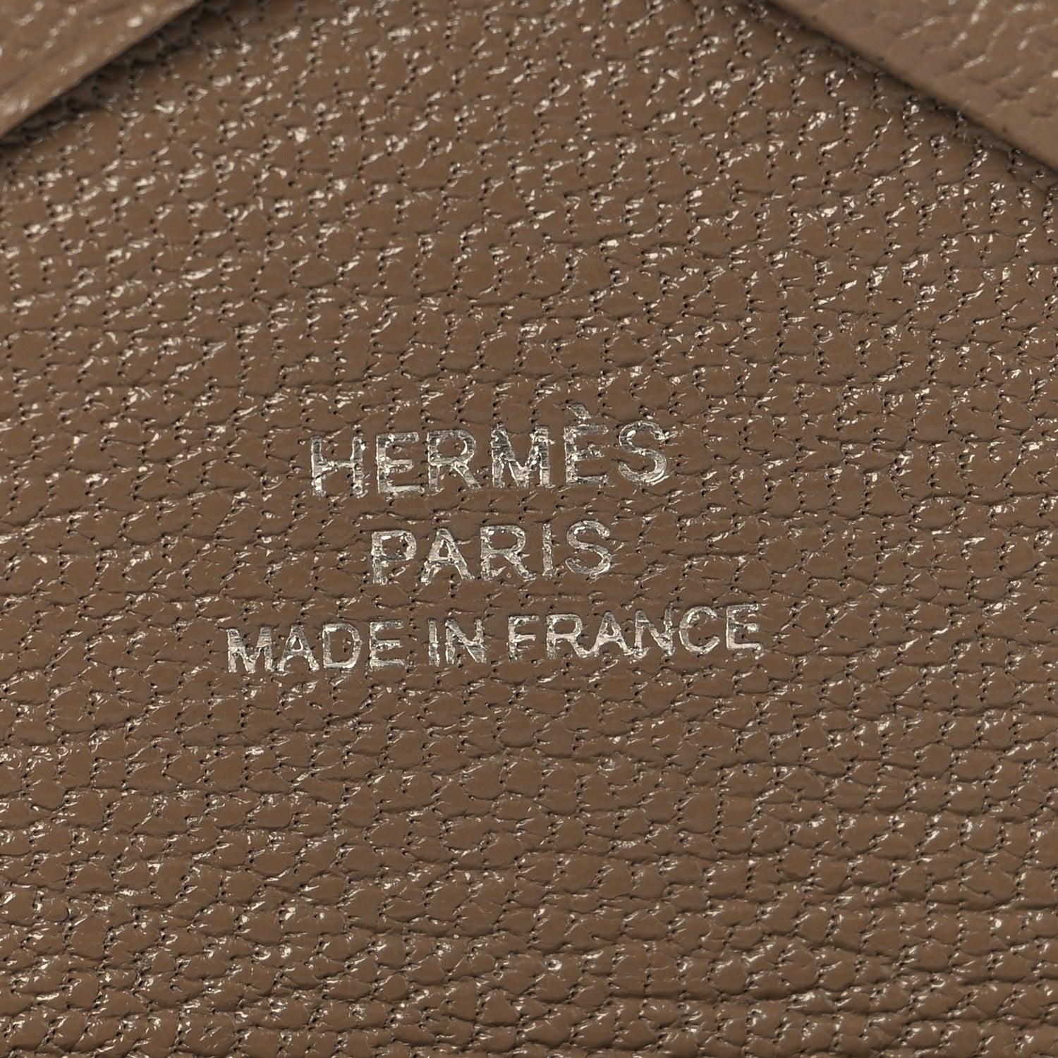 Hermes Epsom Calvi Duo Card Case Etoupe 6 of 6