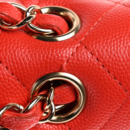 Chanel Caviar Quilted Medium Double Flap Red 10 of 11