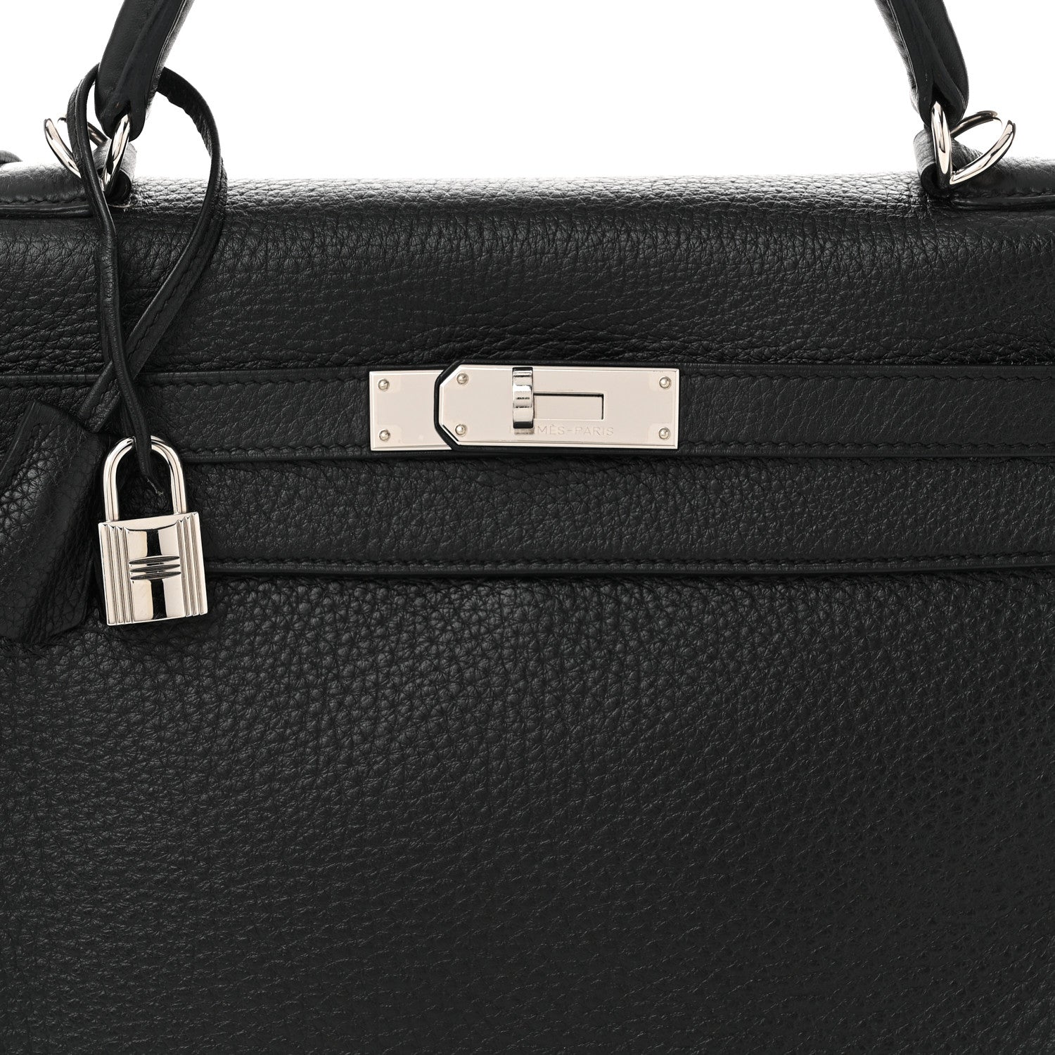 Hermes Taurillon Clemence Kelly Retourne 32 Black 8 of 11