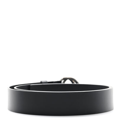 Gucci Selleria Calfskin Nickel Interlocking G 37mm Belt 100 40 Black 2 of 7