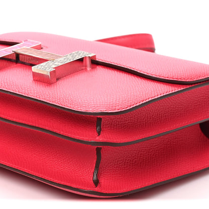 Hermes Epsom Shiny Alligator Lizard Constance 18 Rose Extreme Rose Poupre Etru Ombre 10 of 10