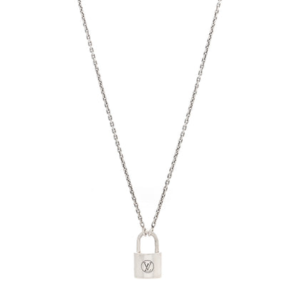 Louis Vuitton Sterling Silver Lockit Necklace 1 of 4