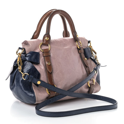 Miu Miu Vitello Lux Mini Bow Bag Mughetto Multicolor 2 of 4