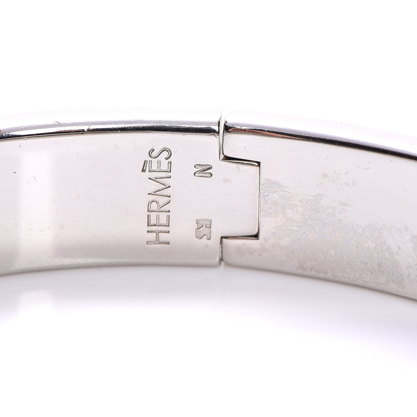Enamel Narrow Clic Clac H Bracelet PM Black