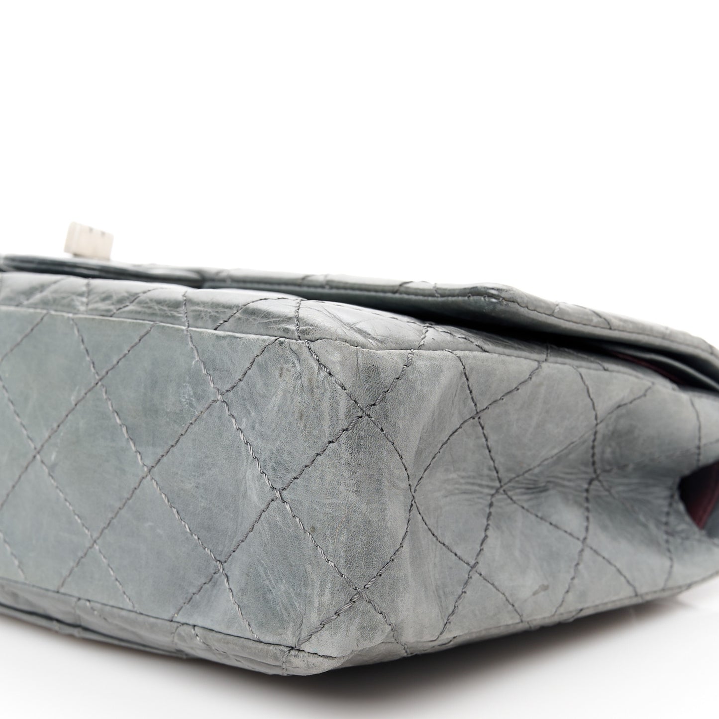 Aged Calfskin Quilted 50th Anniversary 2.55 Reissue Flap 226 Grey