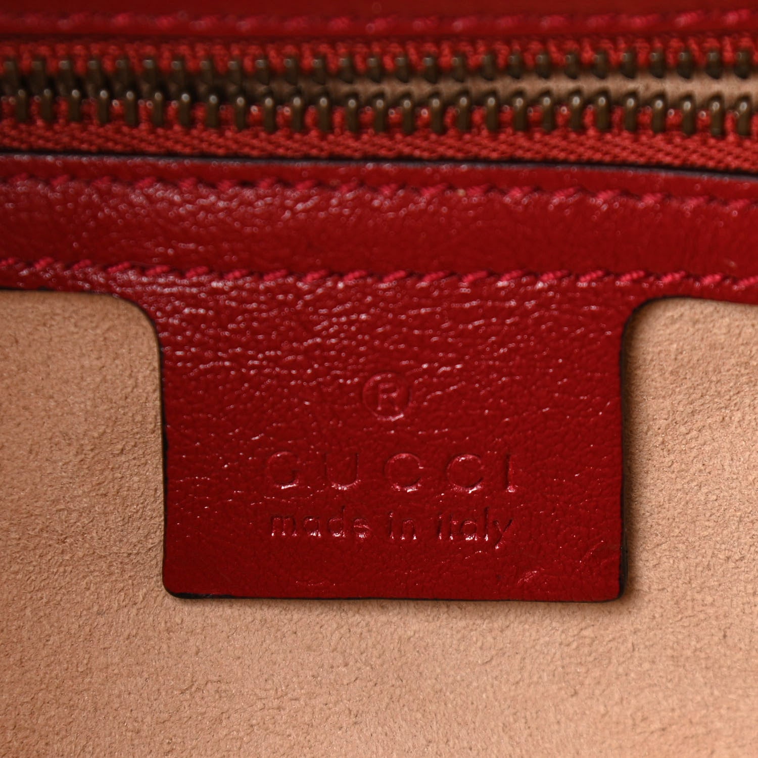 Gucci Vintage Effect Calfskin Matelasse Diagonal Small Torchon GG Marmont Bamboo Top Handle Shoulder Bag Black Romantic Cherry 6 of 10