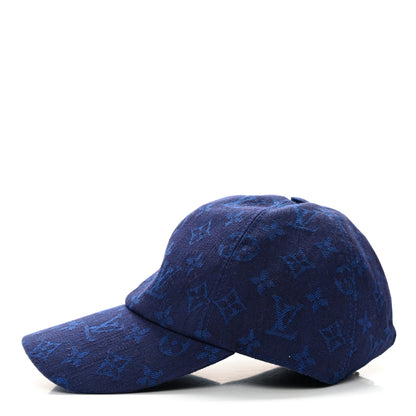 Louis Vuitton Monogram Jacquard Cap M Blue 3 of 10