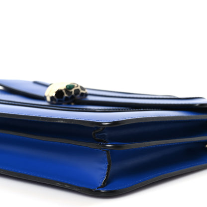 Bulgari Calfskin Serpenti Forever Shoulder Bag Blue 10 of 10