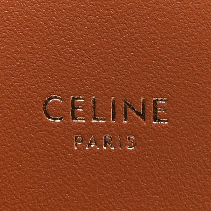 Celine Calfskin Triomphe Canvas Teen Triomphe Bag Tan 6 of 11