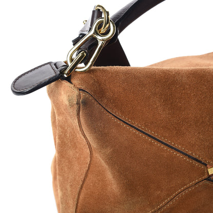 Loewe Suede Puzzle Bag Caramel 14 of 15