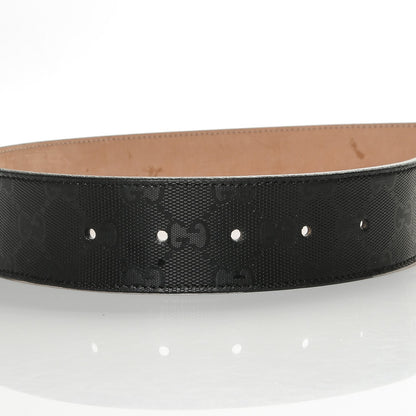 Gucci Imprime Monogram Interlocking G Belt 105 42 Black 6 of 8
