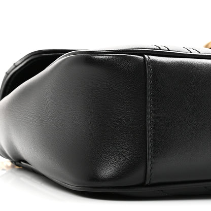 Gucci Calfskin Matelasse Small GG Marmont Shoulder Bag Black 9 of 10