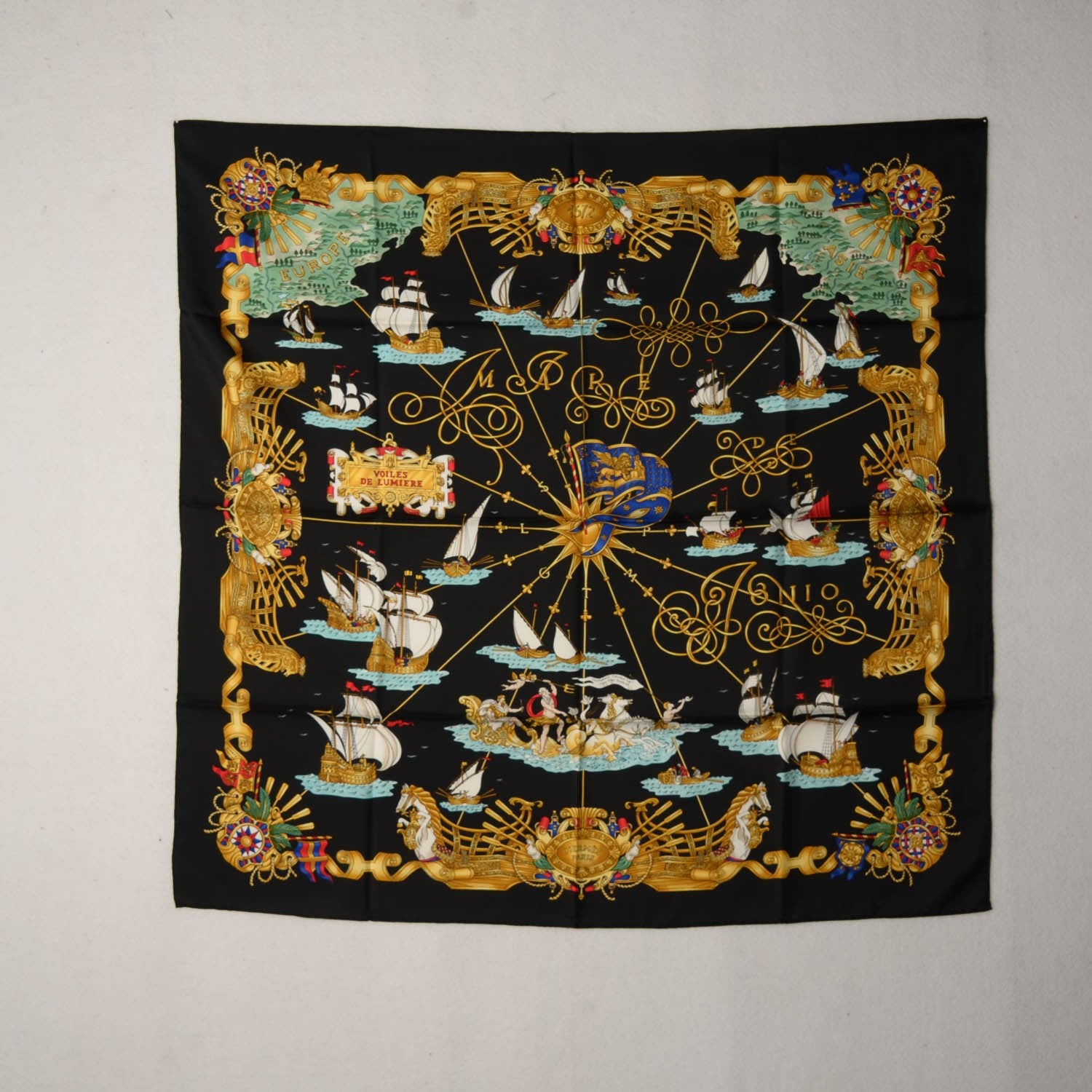 Hermes Silk Voiles De Lumiere Scarf 90 3 of 9