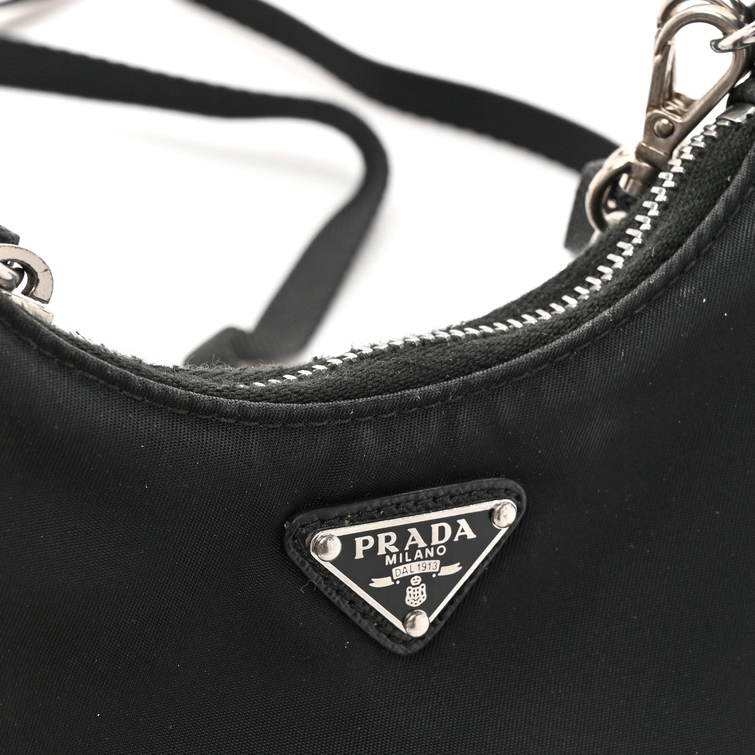 Prada Tessuto Nylon Mini Re-Edition 2000 Shoulder Bag Black 10 of 10