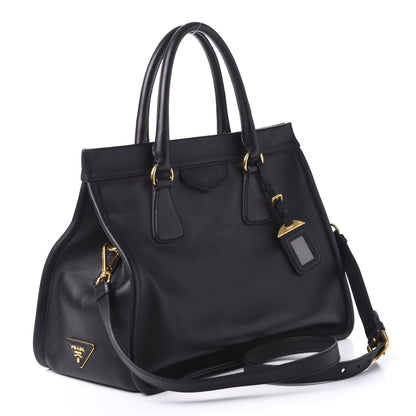 Prada City Calf Tote Black 3 of 13