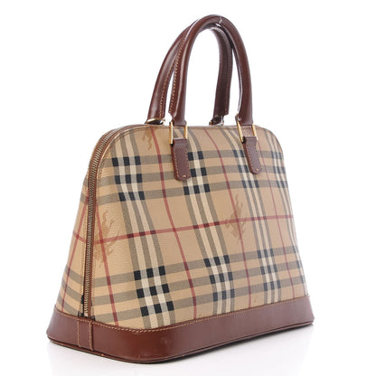 Burberry Haymarket Check Picadilly Bowler Brown 3 of 12