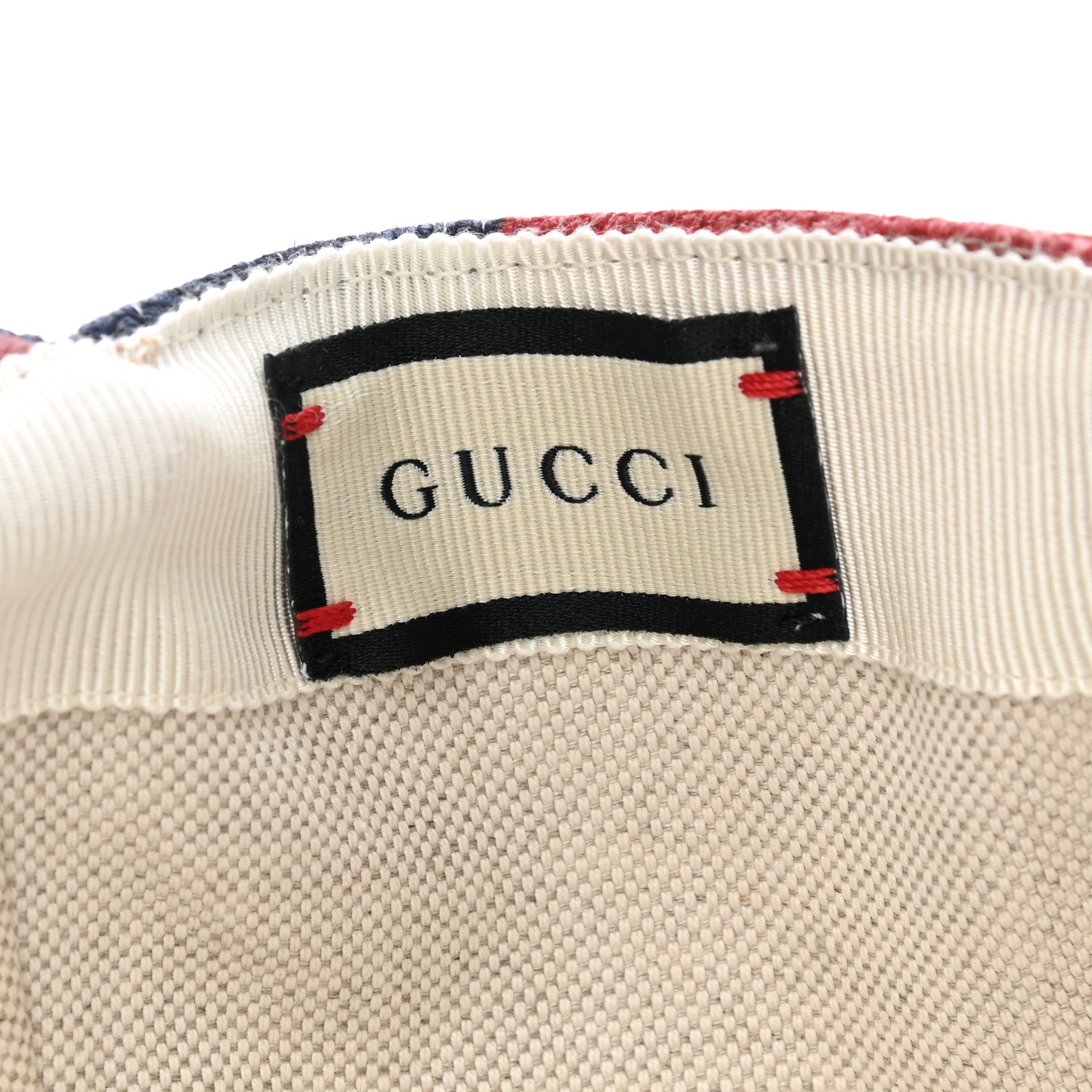 Gucci Canvas Marley Stripe Script Logo Patch Gucci 100 Baseball Hat Multicolor 8 of 9